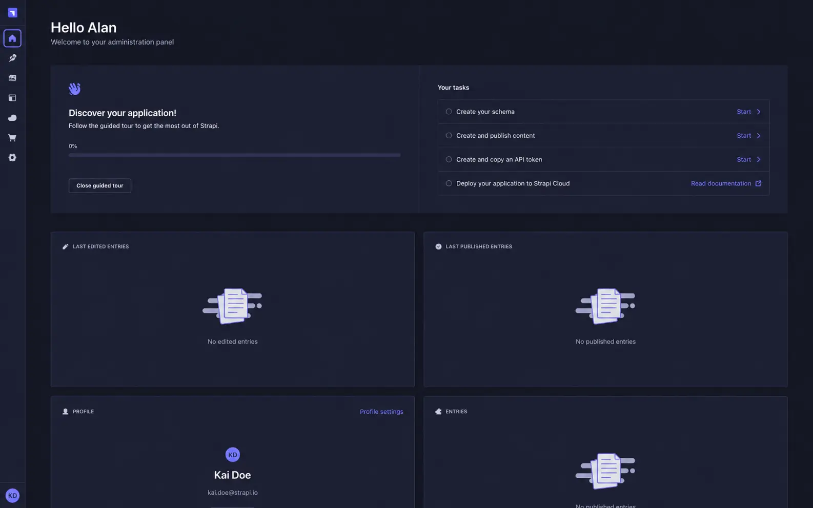 CMS Headless (Strapi) — MF Marketing Studio