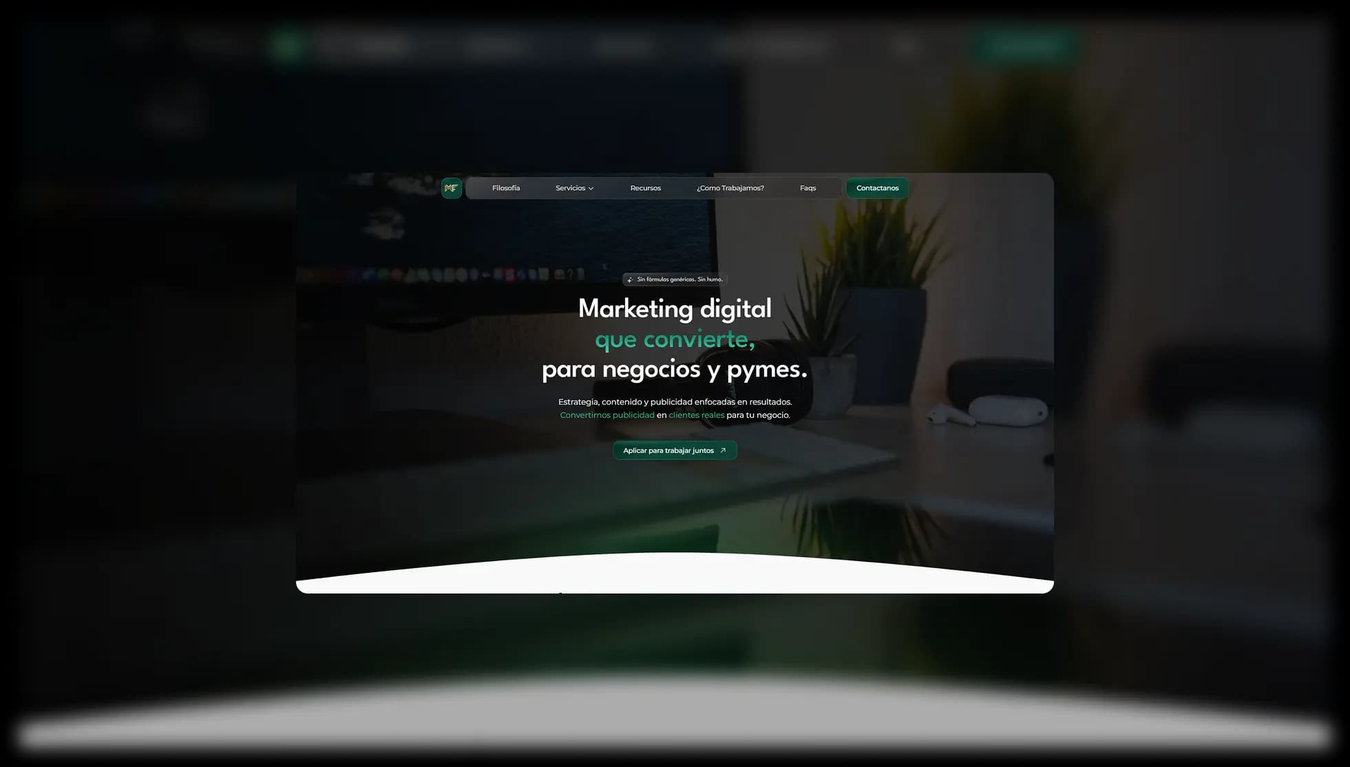 MF Marketing Studio (Next.js)